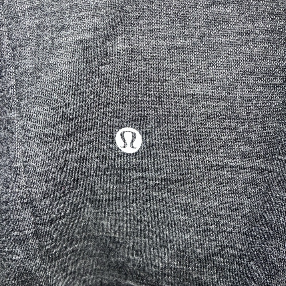 Lululemon Clutch Coat Sz 8 Womens Heather Black Wool Blend Belted‎ Long Cardigan - Picture 4 of 10